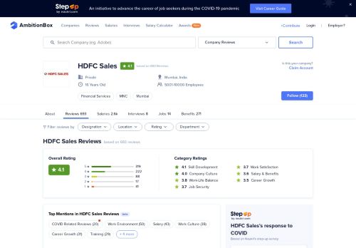 
                            11. HDFC Sales Reviews by Employees | AmbitionBox (Naukri.com)