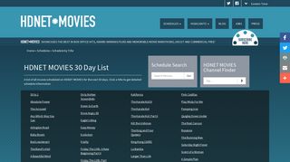 
                            9. HDNET MOVIES 30 Day List – HDNET MOVIES