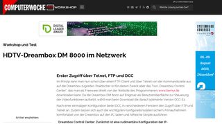 
                            10. HDTV-Dreambox DM 8000 im Netzwerk - TecChannel