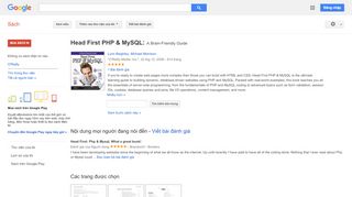 
                            11. Head First PHP & MySQL: A Brain-Friendly Guide