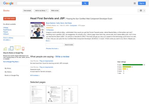 
                            7. Head First Servlets and JSP: Passing the Sun Certified Web ... - Google बुक के परिणाम