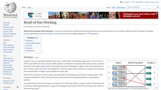 
                            13. Head-of-line blocking - Wikipedia