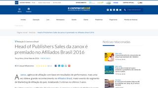 
                            7. Head of Publihesrs Sales da zanox é premiado no Afiliados Brasil 2016