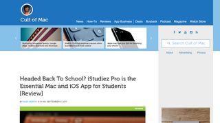 
                            9. Headed Back To School? iStudiez Pro is the Essential Mac and iOS ...