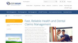 
                            5. Health and Dental - ClaimSecure