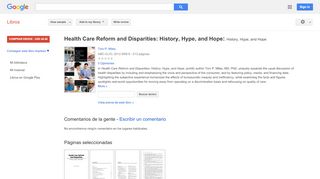 
                            5. Health Care Reform and Disparities: History, Hype, and Hope: ...