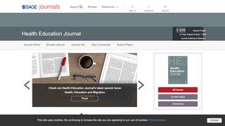 
                            12. Health Education Journal: SAGE Journals