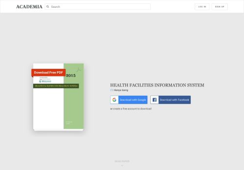 
                            4. HEALTH FACILITIES INFORMATION SYSTEM | Hanya Iseng ...
