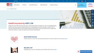 
                            6. Health Insurance, Medical Plans & Mediclaim Policy by HDFC Life