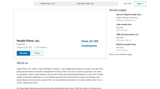 
                            6. Health Plans, Inc. | LinkedIn