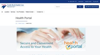 
                            7. Health Portal | Castle Rock Family Care