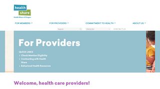 
                            8. Health Share of Oregon | For Providers