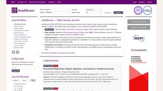 
                            10. Healthcare | An Open Access Journal from MDPI