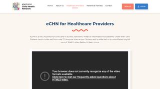 
                            1. Healthcare Providers - eCHN