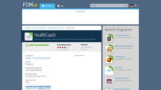 
                            10. HealthCoach (kostenlos) Windows-Version herunterladen