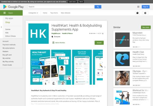
                            5. HealthKart Shopping App - Apps on Google Play