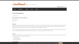 
                            10. Healthmail Registration Portal - Terms & Conditions