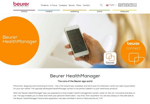 
                            10. HealthManager : Software and App - Beurer medical