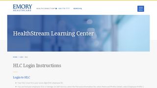 
                            11. HealthStream Learning Center - Emory Healthcare