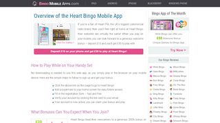 
                            13. Heart Bingo Mobile App - Welcome Bonus Now Available