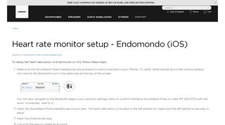 
                            9. Heart rate monitor setup - Endomondo (iOS) - Bose