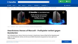 
                            12. Hearthstone: Heroes of Warcraft - Profispieler verliert gegen ...