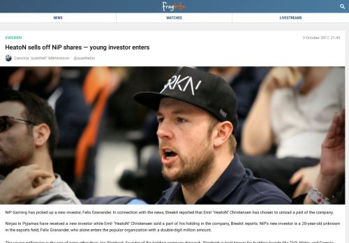 
                            12. HeatoN sells off NiP shares — young investor enters | Fragbite.com