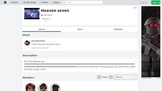 
                            2. Heaven seven - Roblox