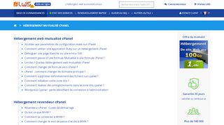 
                            6. Hébergement Mutualisé cPanel - LWS