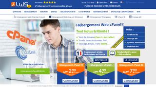 
                            4. Hebergeur cPanel illimité - Hébergement de site web - LWS