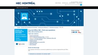 
                            3. HEC Montréal | Courriel Office 365