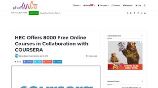 
                            11. HEC Offers 8000 Free Online Courses in Collaboration with ...