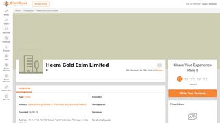 
                            8. Heera Gold Exim Limited - Company Employee Salary | Reviews ...