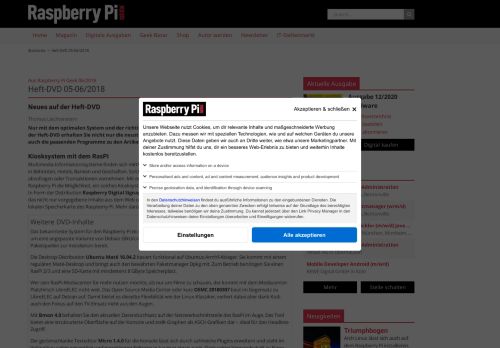 
                            12. Heft-DVD 05-06/2018 » Raspberry Pi Geek