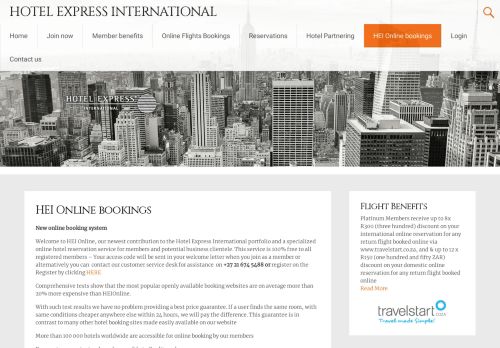 
                            4. HEI Online bookings - Hotel Express International