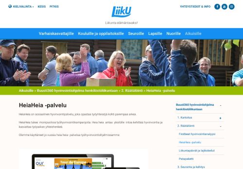 
                            8. HeiaHeia -palvelu | Liiku.fi