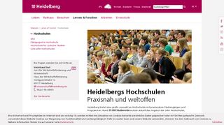 
                            6. heidelberg.de - Hochschulen