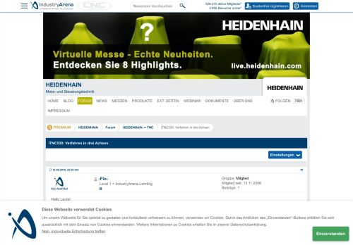 
                            12. HEIDENHAIN Forum: HEIDENHAIN -> TNC > iTNC530: Verfahren in drei ...