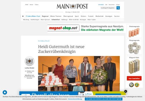 
                            4. Heidi Gutermuth ist neue Zuckerrübenkönigin - Main-Post
