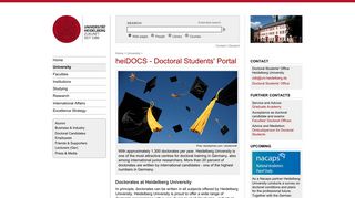 
                            6. heiDOCS - Portal for Doctoral Candidates - Heidelberg University