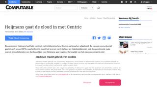 
                            7. Heijmans gaat de cloud in met Centric | Computable.nl