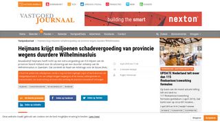 
                            12. Heijmans krijgt miljoenen schadevergoeding van provincie wegens ...