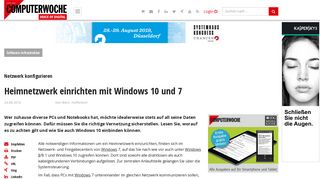 
                            9. Heimnetzwerk einrichten mit Windows 10 und 7 - Computerwoche