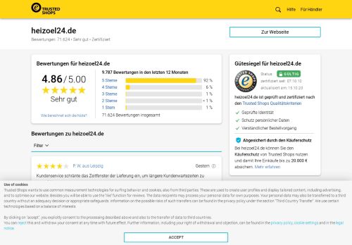 
                            4. heizoel24.de Bewertungen & Erfahrungen | Trusted Shops