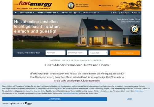 
                            3. Heizöl günstig bestellen, Heizölpreise vergleichen bei FastEnergy