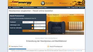 
                            7. Heizölpreise: Ihr Heizölpreis aktuell berechnet - FastEnergy