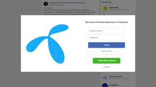 
                            13. Hej Telenor. Jeg fik D. 19/8 en E-mail... - Bente Heidemann Slotsø ...