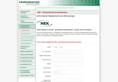 
                            6. HEK - Hanseatische Krankenkasse - Krankenkassen.de