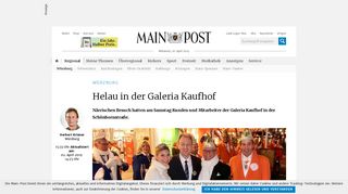 
                            11. Helau in der Galeria Kaufhof - Main-Post