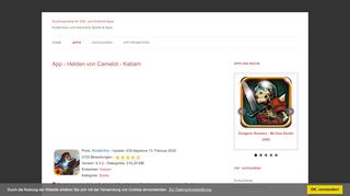 
                            5. Helden von Camelot - Kabam - App - Saschas-Bastelstube.de